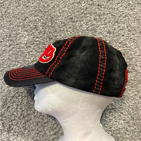 Chicago Hat Cap Mens Black Robin Ruth Adjustable Strapback Embroidered - Picture 2 of 7